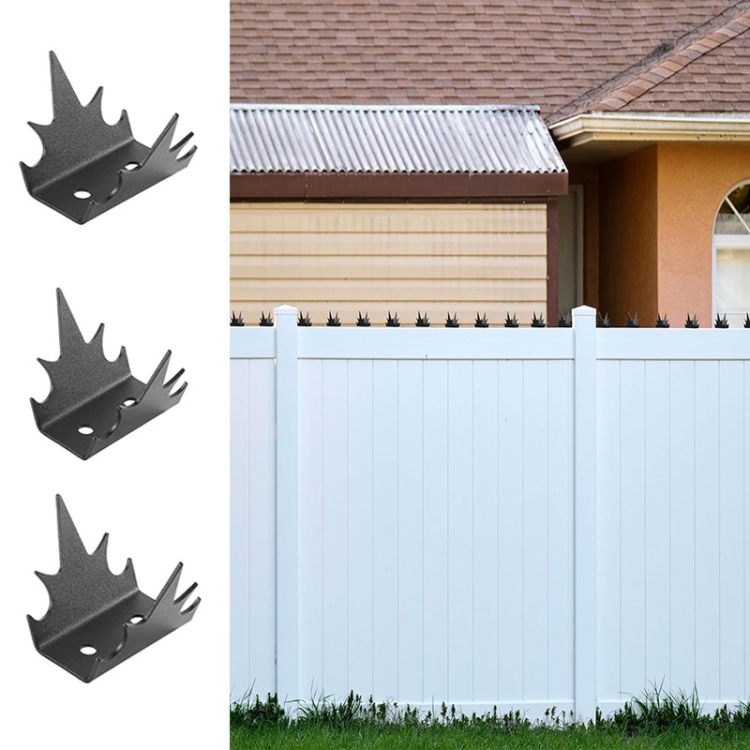 12pcs /Set Safety Fence Nailing Anti Intrusion Fence Wall Spikes Deterrent Device