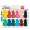 Deli 72074 Water-drop Shape Crayon Oil Pastel Non-dirty Children Graffiti Pen