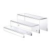 Acrylic 3 Layer Wine Cabinet Bottle Rack For Bar Figurine Display