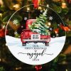 Christmas Acrylic Transparent Decoration Blessing Pendant Home Christmas Tree Ornament