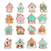 PVC Christmas House Pendants Christmas Tree Decorations Scene Arrangement Props