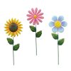 Outdoor Lawn Patio Decoration Iron Flower Inserts