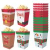 Christmas Theme Popcorn Box Snack Packaging Bucket Snack Candy Box