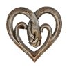 Hand Holding Hand Heart Shaped Wooden Wall Decoration Crafts Pendant