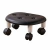 Bedroom Simple Universal Wheel Imitation Leather Pulley Low Stool