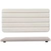 2pcs /Set Absorbent Diatomite Coaster Rectangular Recessed Quick-Drying Stone Sink Toiletries Placemat