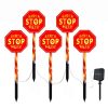 Outdoor LED Ground Plug Solar Christmas Road Sign
