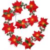 Safflower + Red Fruit Christmas Decoration Christmas Flower Lights String LED Colourful Lights Christmas Garland