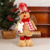 Christmas Decoration Ornament Gingerbread Man Retractable Window Figurine
