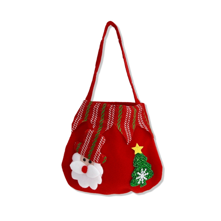Christmas Children Gift Velvet Handbag Christmas Eve Candy Apple Bag