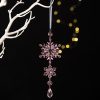 Acrylic Double Layer Snowflake Ice Cream Hanging Christmas Decoration Supplies