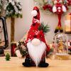 Christmas Decoration Plush Knitted Bent Hat Gnome Figurine Ornament