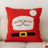 45x45cm Christmas Pillowcase Holiday Home Decoration Pillow Cover, Pillow Core Not Included