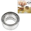 3pcs/set Stainless Steel Round Dumplings Wrappers Molds Set Cutter Maker Tools