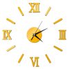 Modern DIY Indoor Roman Wall Clock Mirror Effect 3D Wall Sticker