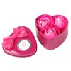 3 Soap Flowers Valentine's Day Gifts Tanabata Gifts Wedding Creative Gifts Heart Shaped Iron Box Roses