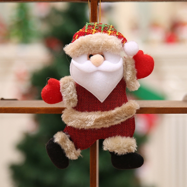 Christmas Ornaments Gift Santa Claus Snowman Dancing Pendant Tree Toy Doll Hang Decorations