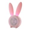 Cute Rabbit Silicone Induction Small Alarm Clock