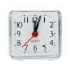 Square Alarm Clock Transparent Case Compact Digital Mini Bedroom Bedside Office Electronic Clock