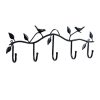 Wrought Iron Birds Pattern Decorated Simple Clothes Hooks