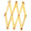 Solid Wooden Retractable Wall Hanging Folding Coat Rack Drying Rack