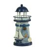 Mediterranean Style Round Hole tin Lighthouse Candlestick Home Desktop Decoration Wrought Iron Candlestick