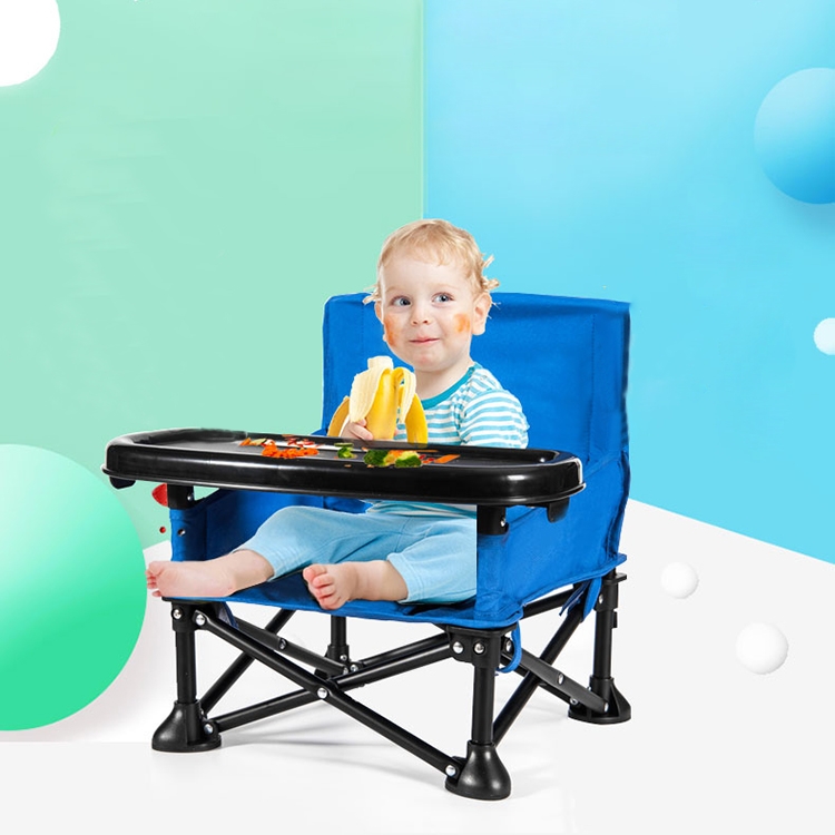 Childrens Dining Table and Chair 0-3 Years Old Child Safety Portable Folding Chair