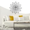 Creative Wall Clock Crystal Silver Wrought Iron Wall Clock Personality Art Decoration Living Room Bedroom Clock