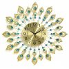 Creative Peacock Wall Clock Personality Mute Living Room Decoration Clock