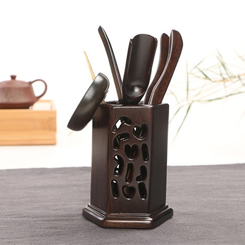 Home Decoration Ebony Wood Tea Set tea Tray Accessories Tea Clip (34-1)