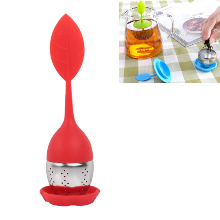 Stainless Steel Leaf Shape Silicone Tea Bag Tea Strainers