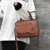 Casual PU Shoulder Bag Ladies Handbag Messenger Bag with Rivet