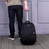 18 inch Pull Rod Double Shoulders School Bag Book Backpack Business Travel Box Bag