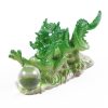 Color Changing Lucky Jade Dragon Shape Resin Kungfu Tea Accessories Tea Pet