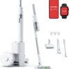 SwitchBot Robot Vacuum and Cordless Vacuum Cleaner K10+ Pro Combo, TwinFlow™ Suction Tech, Dual Dust Collection Station, Compact, Lightweight, Quiet, Compatible with Alexa/Siri/Matter(Hub 2 Required)