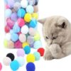 Colorful Plush Ball Pet Chew Ball Cat Interactive Toy