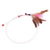 Steel Wire Teasing Feather Wand Pet Toy