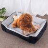 Dog Bone Pattern Big Soft Warm Kennel Pet Dog Cat Mat Blanket, with Blanket Size: L, 80×60×15cm
