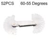 52 PCS Metric 60 Degrees +British 55 Degrees CR Stainless Steel Thread Gauge
