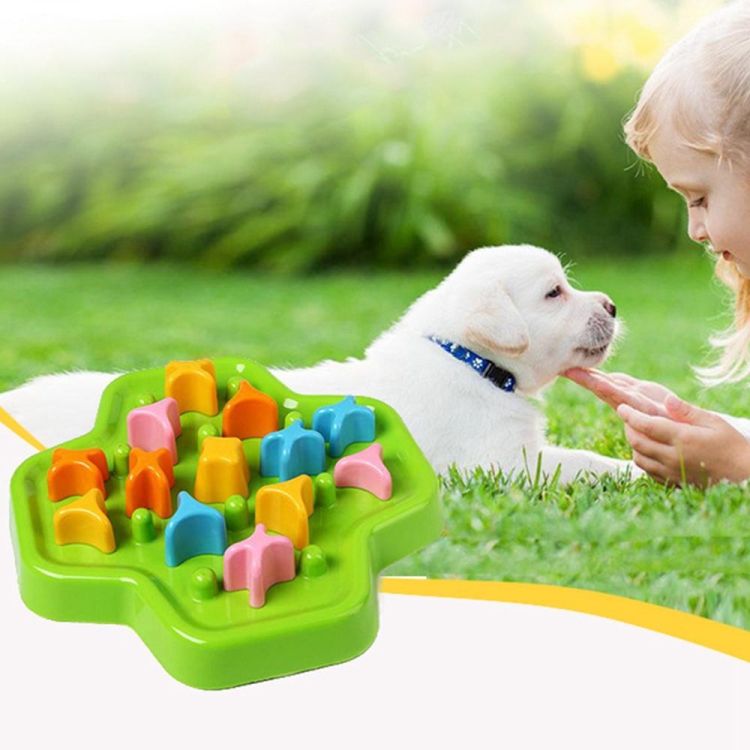 Pet Supplies Help Diet Digestion and Anti-fertility Rotation Anti-skid Healthy Dog and Cat Anti-choke Food Bowl