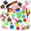 Cat Combination Toy Funny Cat Stick Mouse Bell Ball Feather