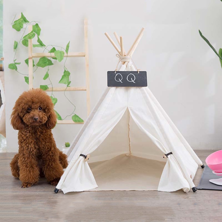 Pure White Pet Tent Nest For Small And Medium Dogs and Cats Foldable Playhouse