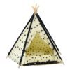 Cotton Canvas Pet Tent Cat and Dog Bed with Cushion