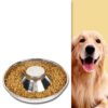Pet Dog Food Bowl Dog Food Bowl Stainless Steel Slow Food Bowl Pet Supplies