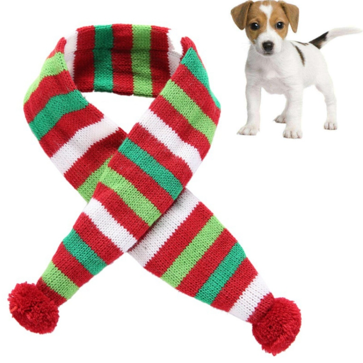 Dog Scarf Christmas Pet Accessories Winter Warmth Pet Scarf