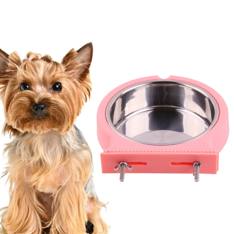 Stainless Steel Pet Bowl Hanging Bowl Anti-Overturning Dog Cat Bowl Feeder