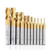 High-Speed Steel And Aluminum End Face Milling Cutter With Straight Shank Titanium-Plated Milling Cutter