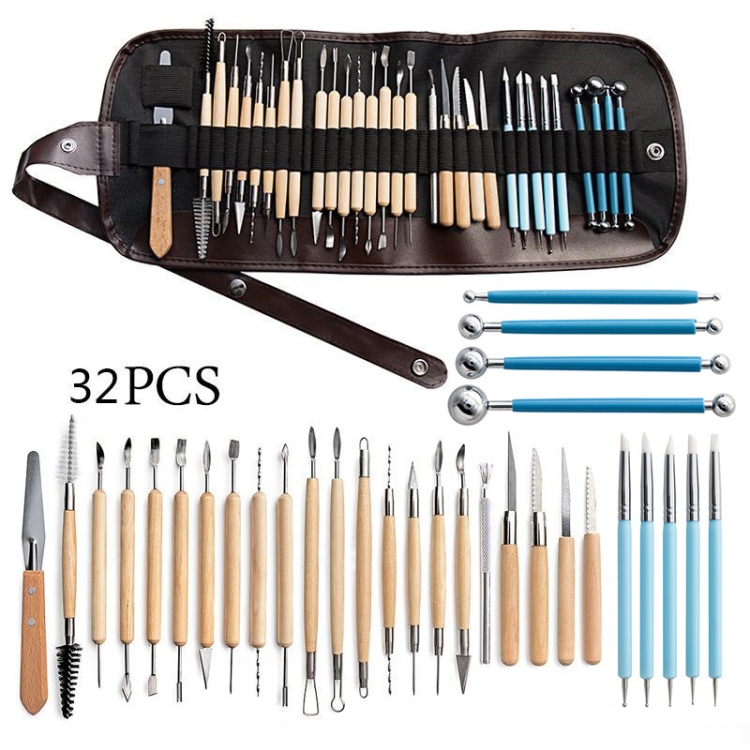 Pottery Tool Set Pottery Clay Stone Carving Knife DIY Clay Combination Tool