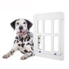 Pet Plaid Door For Screen Window Door Hole With Automatic Closure Lockable