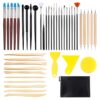 Ceramic Clay Plastic Scraper Nail Silicone Dot Drill Indentation Pen